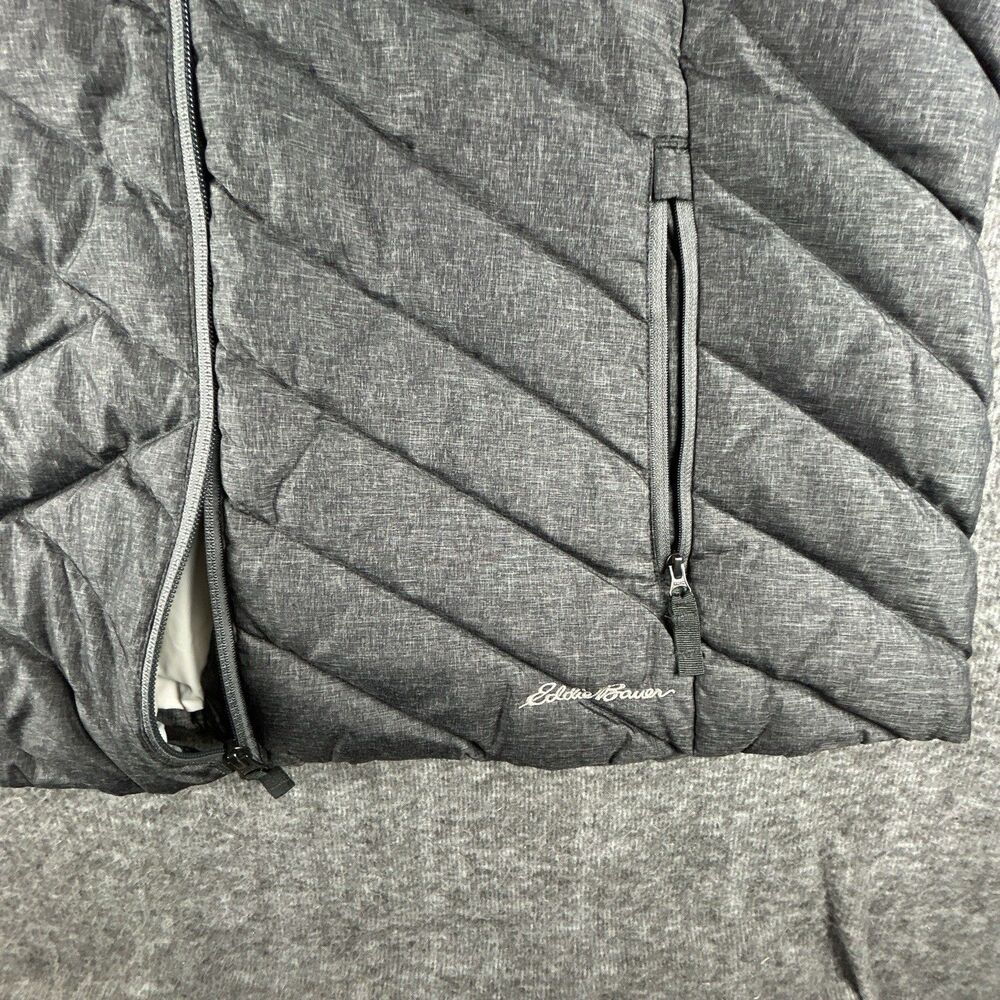 Eddie Bauer Down Vest Womens Sz 1X Faux Fur Detach Hood Puffer Lined Winter XL - Picture 7 of 9